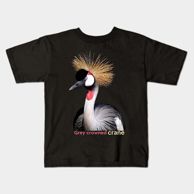 La Grue royale Kids T-Shirt by TRACHLUIM